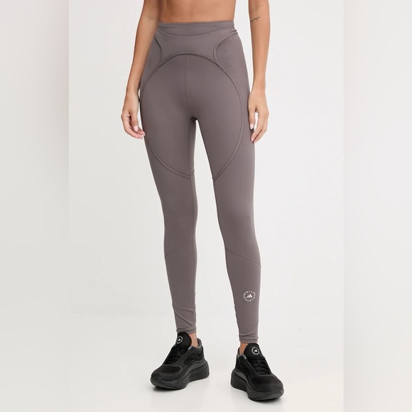 Adidas x Stella McCartney Charcoal Full Length Training Leggings Small JM1398 - Picture 1 of 14